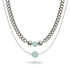 Fluorite x Silver | Gemstone Chain Necklace